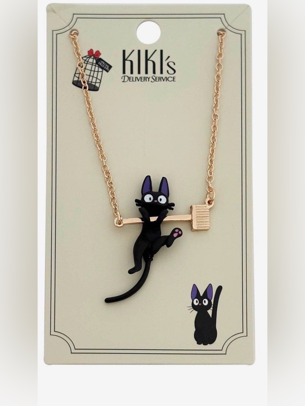 NWT Hot Topic KiKi Delivery Service JiJi broom Pendant and chain